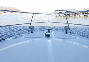 Custom Wet Sounds Speakers Installed on front of boat