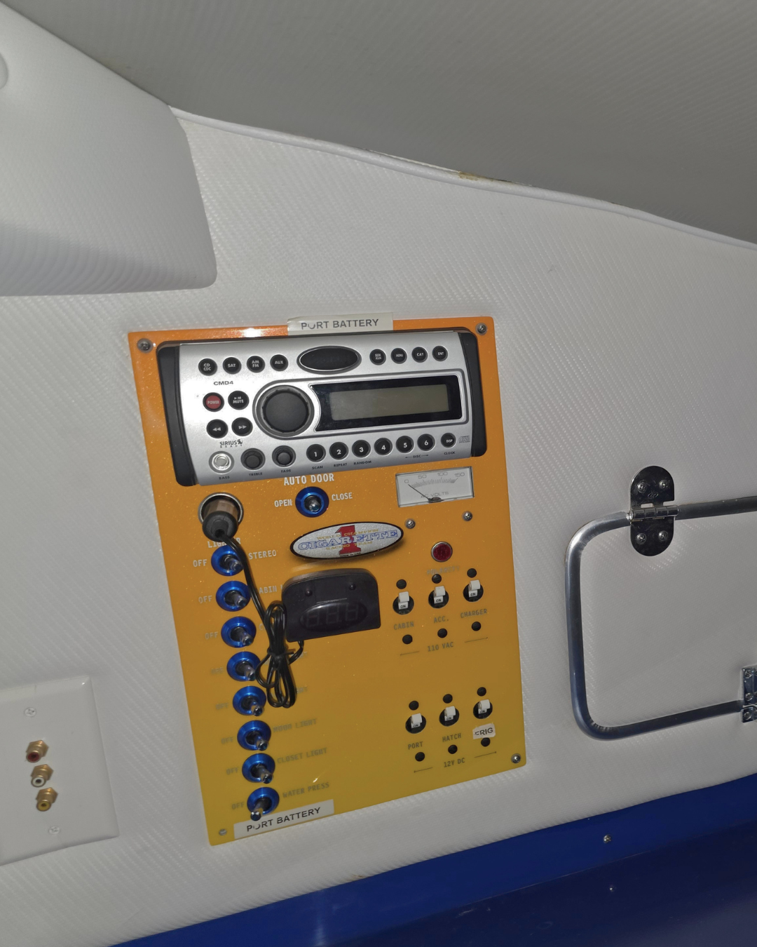 Old radio in speed boat